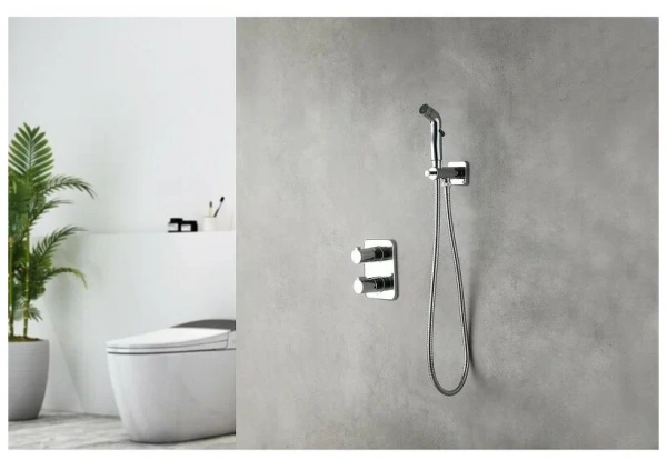 Смеситель Lemark Yeti термостатический с гигиеническим душем (LM7819С)